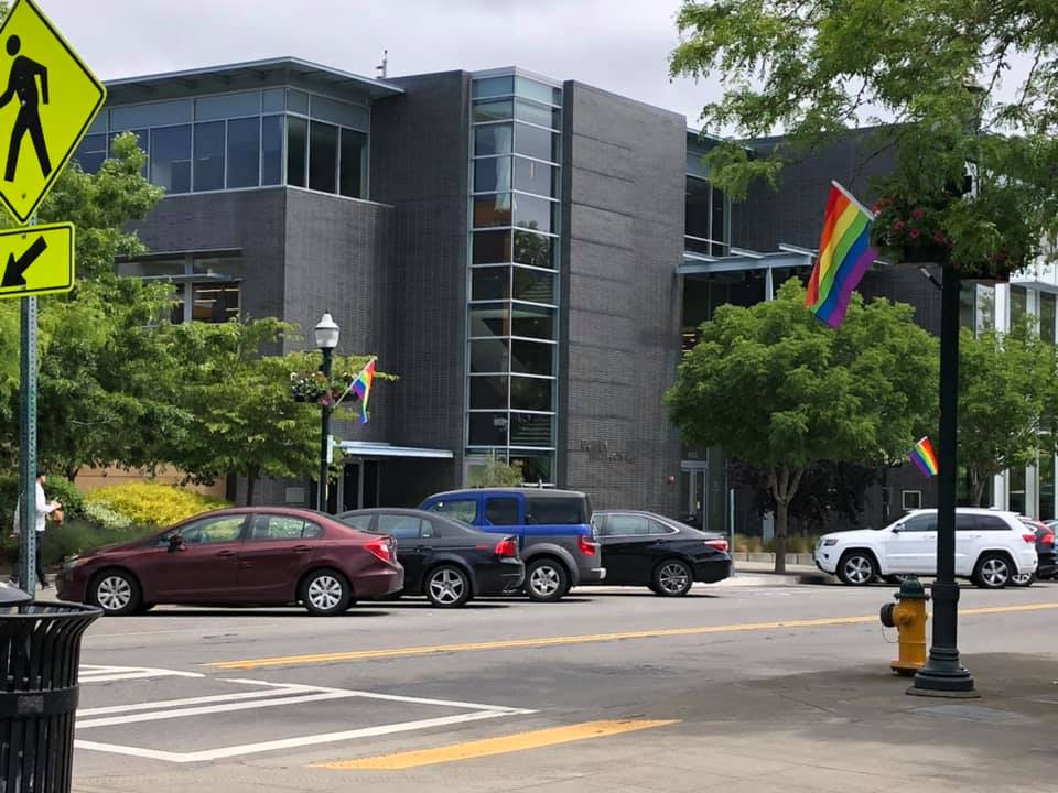 37 Pride flags stolen overnight from Burien’s main street